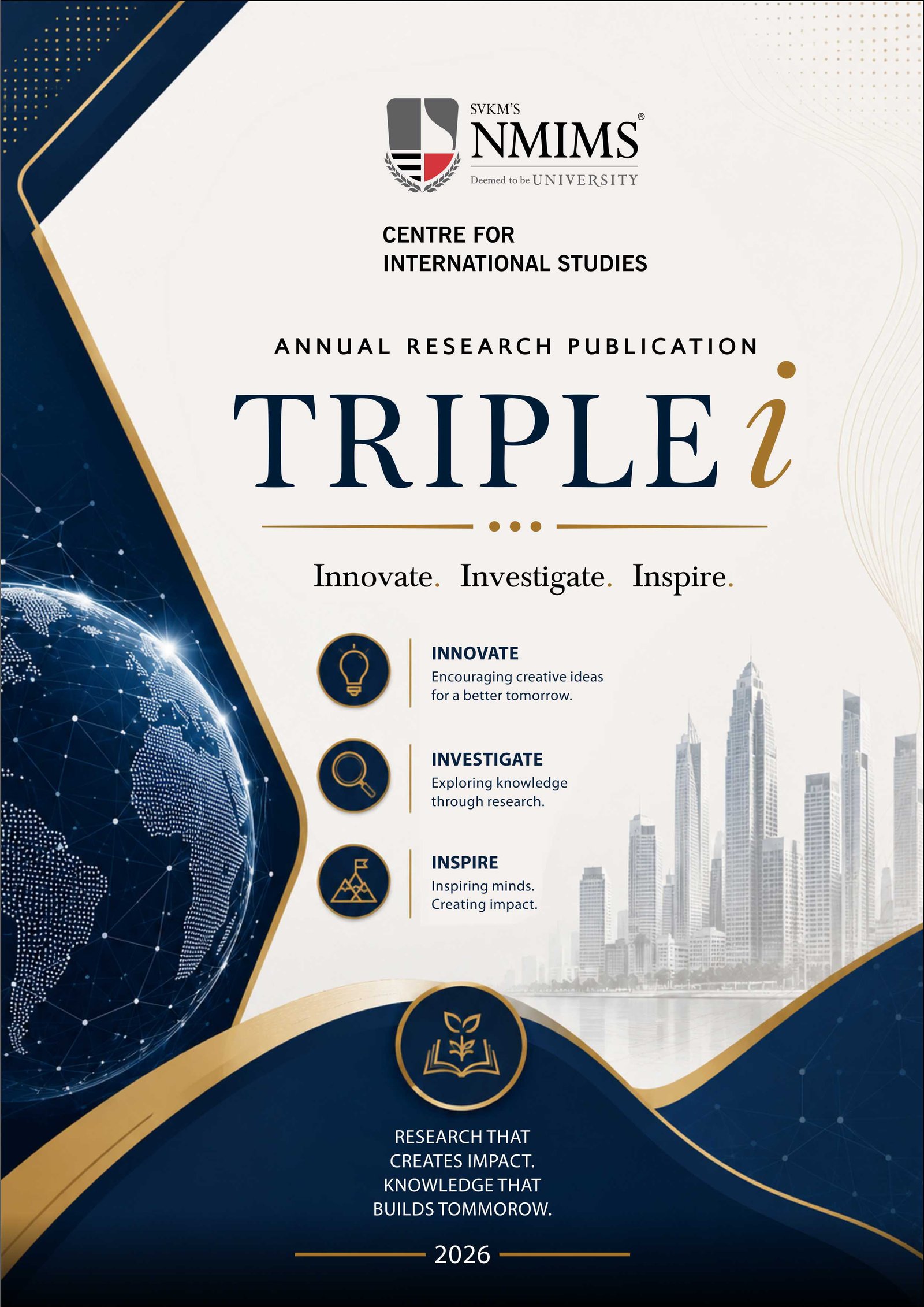 Triple i – Innovate. Investigate. Inspire